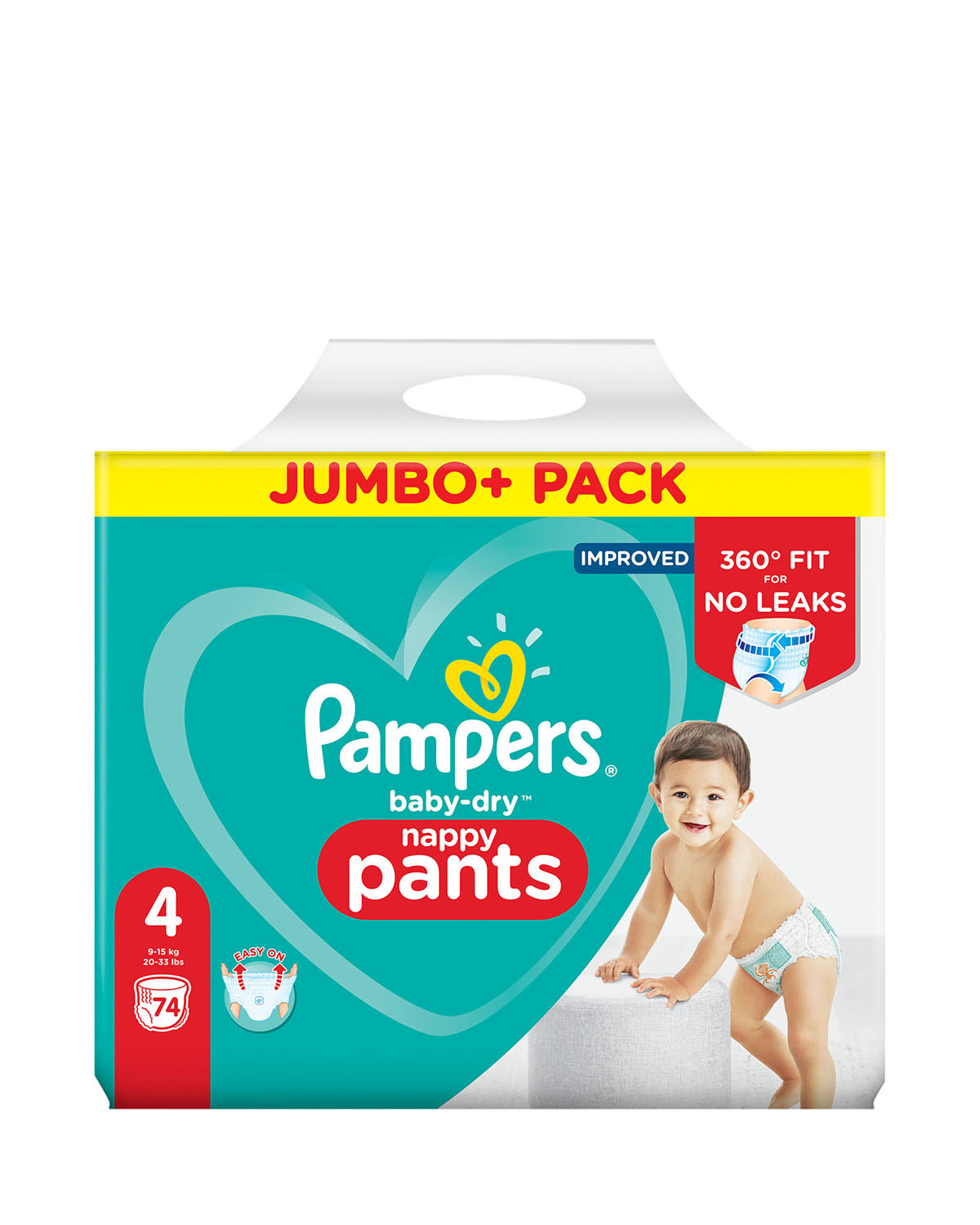 Pampers Baby Dry Nappy Pants Size: 4 - 74 Nappies